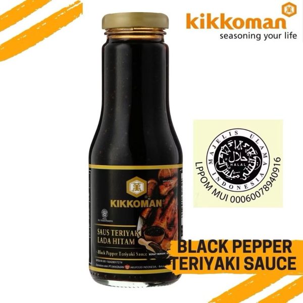 Kikkoman Black Pepper Teriyaki Sauce Halal 12x300g