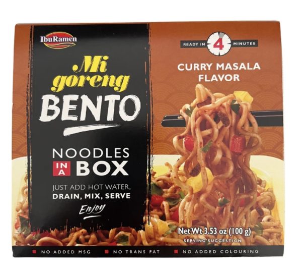Ibumie Bento Box Curry Masala Fried Noodles 12x100g