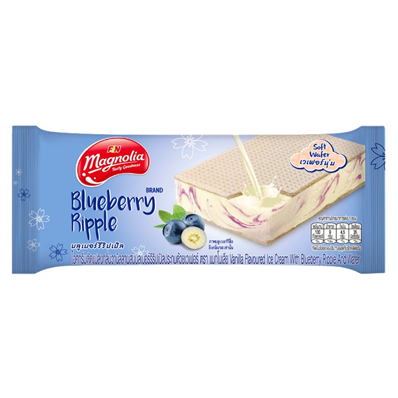 Magnolia Blueberry Ripple Wafer Ice Cream 24x62ml