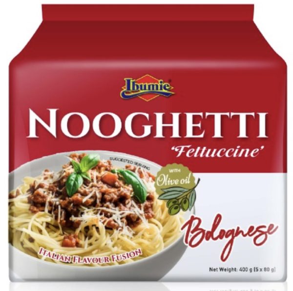 Ibumie Nooghetti Bolognese Fettuccine 12x5x80g (400g)