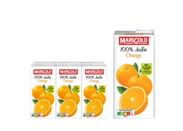 Marigold 100% Juice Orange 12x1L