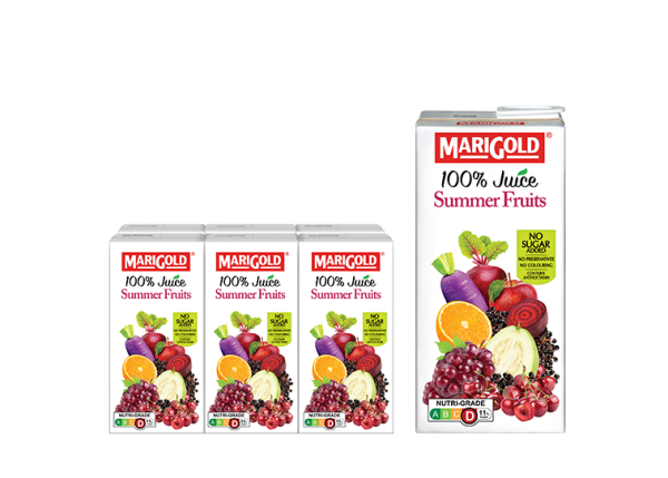 Marigold 100% Juice Summer Fruits 12x1L