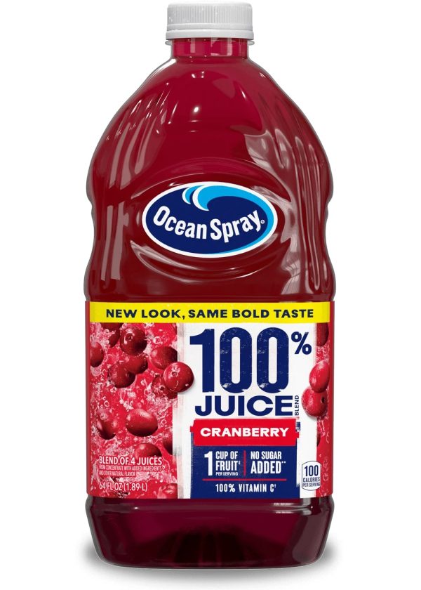 Ocean Spray Cranberry 100% Juice Blend 8x64 Oz (1.89L)