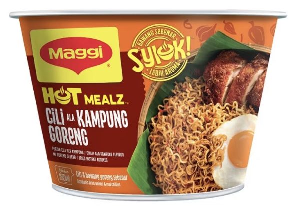 Nestle Maggi Instant Noodles Spicy Mi Goreng Dry Bowl 12x94g