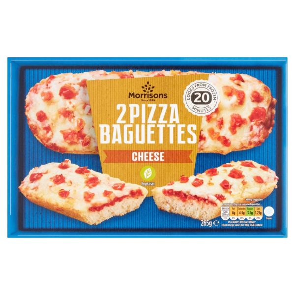 Morrisons 2 Pizza Cheese Baguettes 7x265g