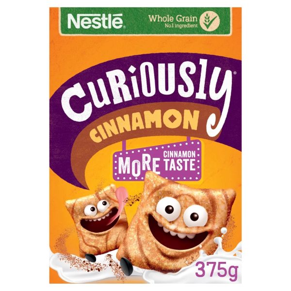Nestle UK Curiously Cinnamon Cereal 6x375g