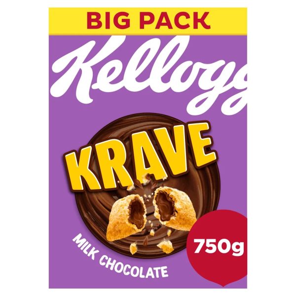 Kelloggs UK Krave Milk Chocolate 9x750g