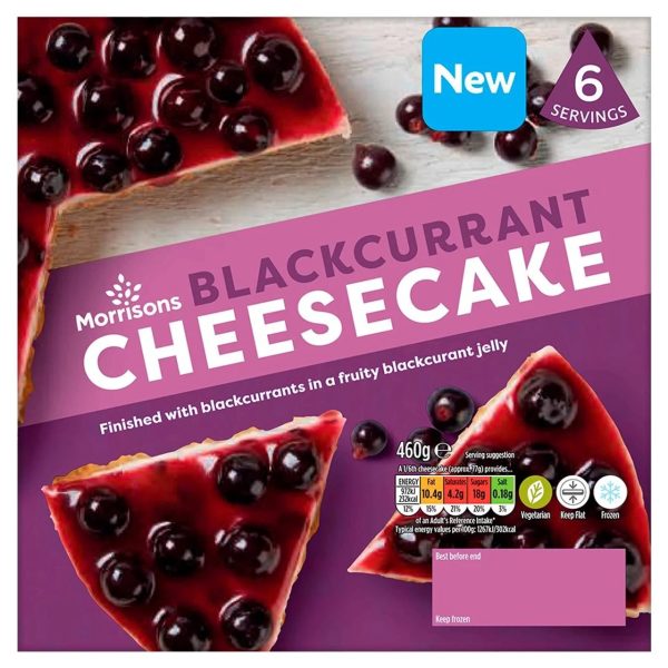 Morrisons Blackcurrant Cheesecake 6x460g