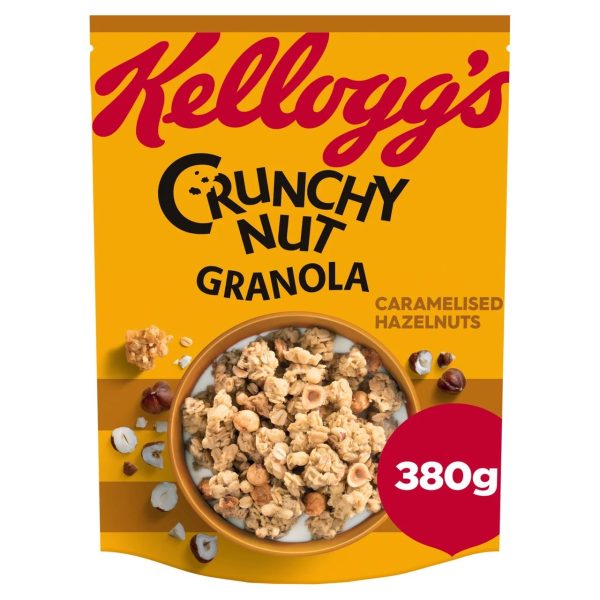 Kelloggs UK Crunchy Nut Granola Fruit Caramelised Hazelnut 6x380g