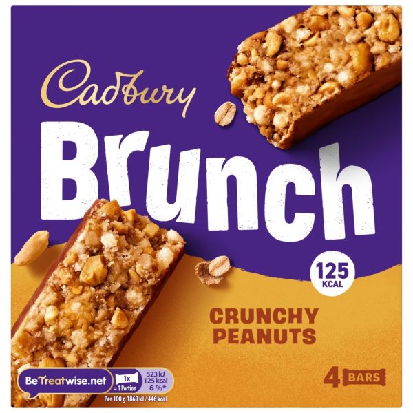 Cadbury Brunch Crunchy Peanuts Cereal Bar 8(4x28g)