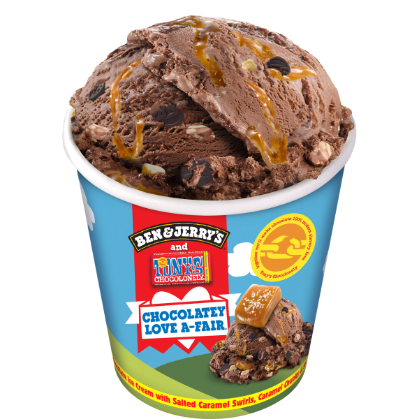 Ben & Jerry UK Ice Cream Chocolatey Love A-Fair 8x465ml
