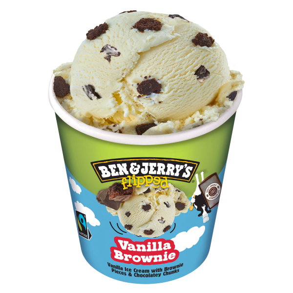 Ben & Jerry UK Ice Cream Vanilla Brownie 8x465ml