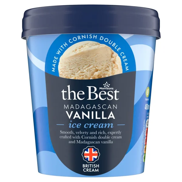 Morrisons The Best Madagascan Vanilla Ice Cream 6x480ml