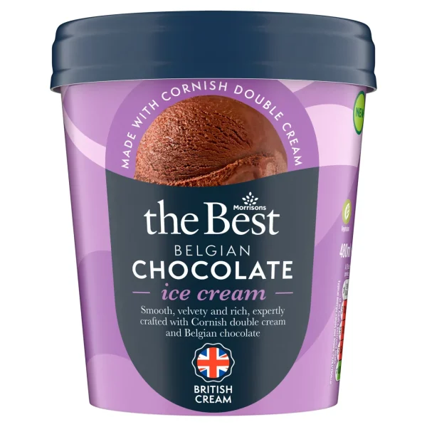 Morrisons The Best Belgian Chocolate Ice Cream 6x480ml