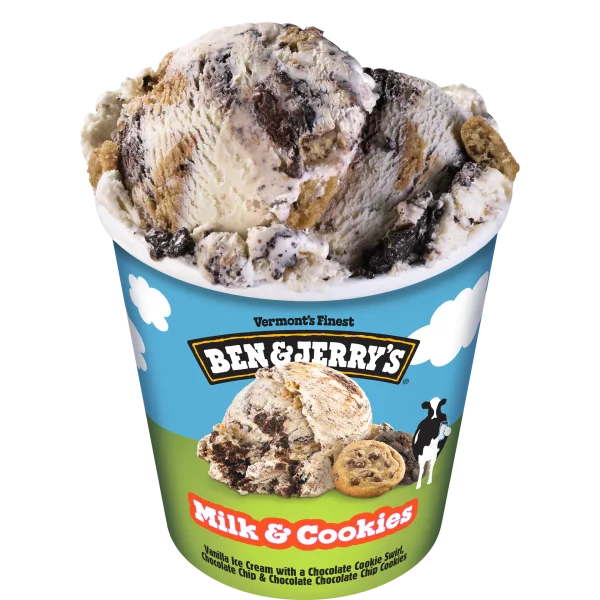 Ben & Jerry Milk & Cookies 8x16Oz (473ml)