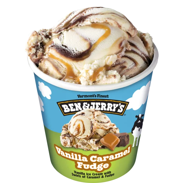 Ben & Jerry Vanilla Caramel Fudge 8x16 Oz (473ml)