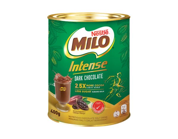 Nestle Milo Intense Instant Dark Chocolate Tin 12x400g