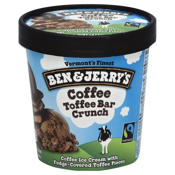 Ben & Jerry Coffee Toffee Bar Crunch 8x16 Oz (473ml)
