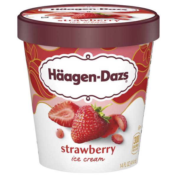 Haagen-Dazs Strawberry Ice Cream 8x14Oz (414ml)