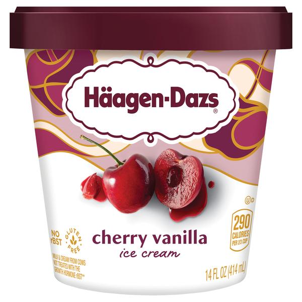 Haagen-Dazs Cherry Vanilla Ice Cream 8x14Oz (414ml)