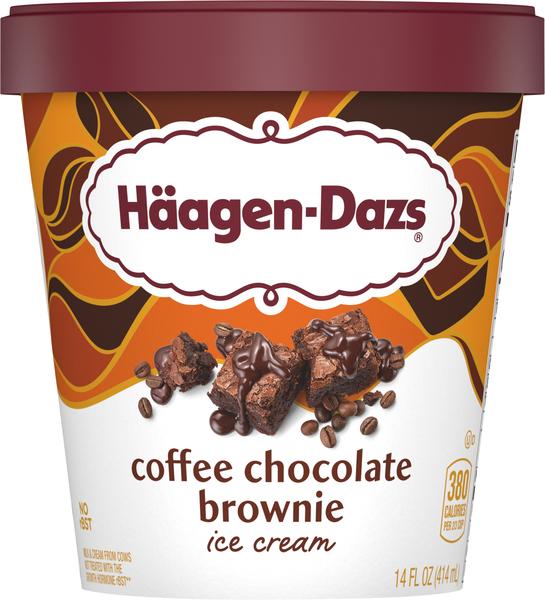 Haagen-Dazs Coffee Chocolate Brownie Ice Cream 8x14Oz (414ml)