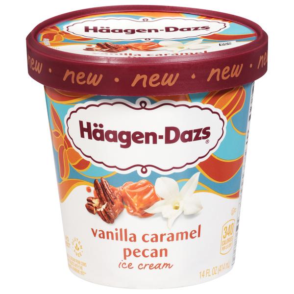Haagen-Dazs Vanilla Caramel Pecan Ice Cream 8x14Oz (414ml)