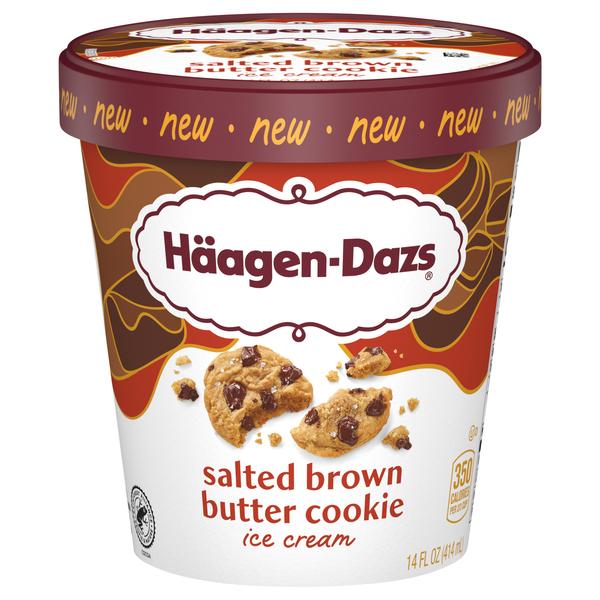 Haagen-Dazs Salted Brown Butter Cookie Ice Cream 8x14Oz (414ml)