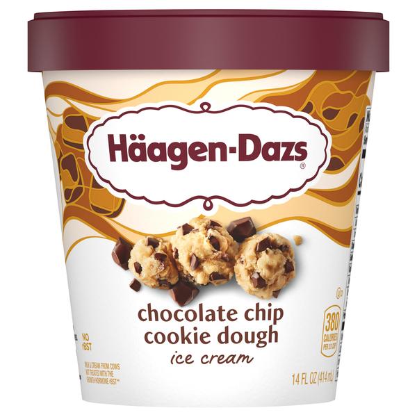 Haagen-Dazs Chocolate Chip Cookie Dough Ice Cream 8x14Oz (414ml)