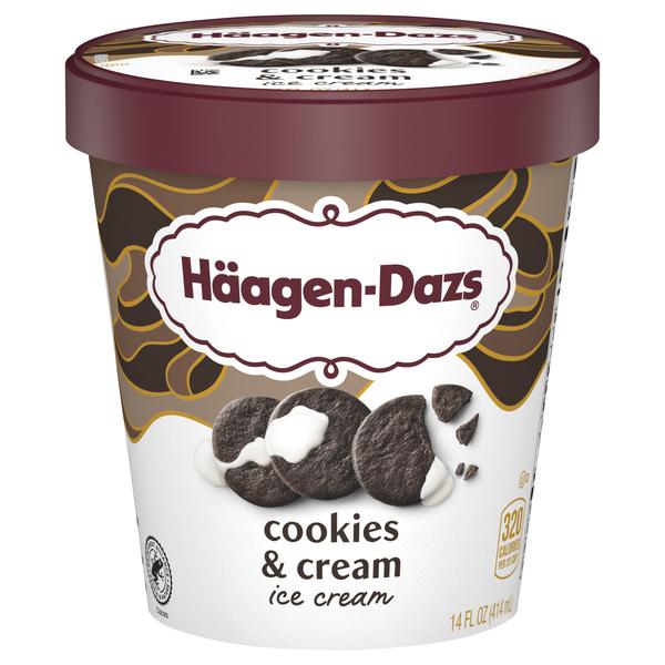 Haagen-Dazs Cookies & Cream Ice Cream 8x14Oz (414ml)