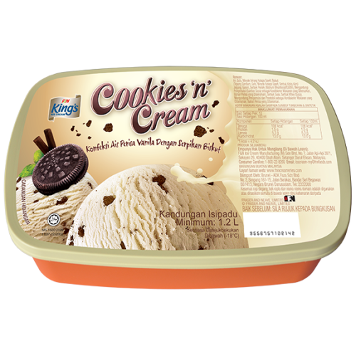 King's Regular 1.2L - Cookies & Cream 6x1.2L