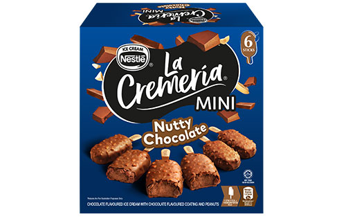 Nestle La Cremeria Mini Sticks Nutty Chocolates Multipacks 12x6x45ml