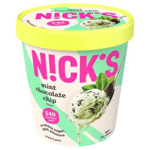 N!ck's Mint Chocolate Chip Light Ice Cream 8x16Oz (473ml)