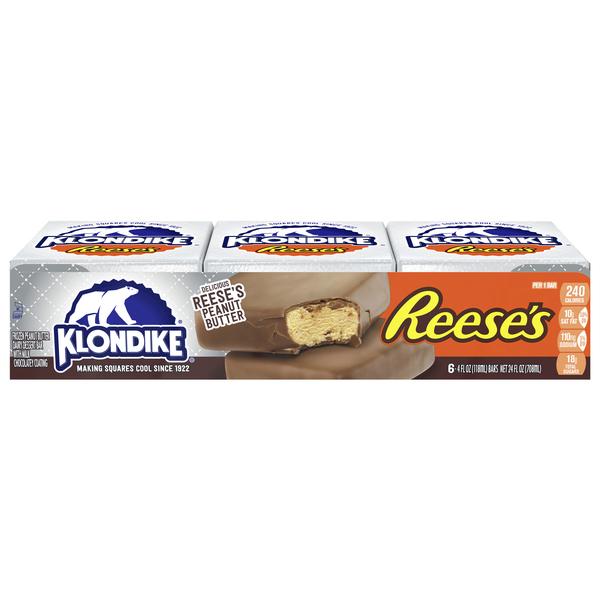 Klondike Reeses Peanut Butter Ice Cream Bars 6MPK 12x4Oz (118.29ml)
