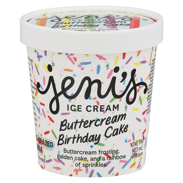 Jeni's Buttercream Birthday Cake Ice Cream 8x16Oz (473ml)
