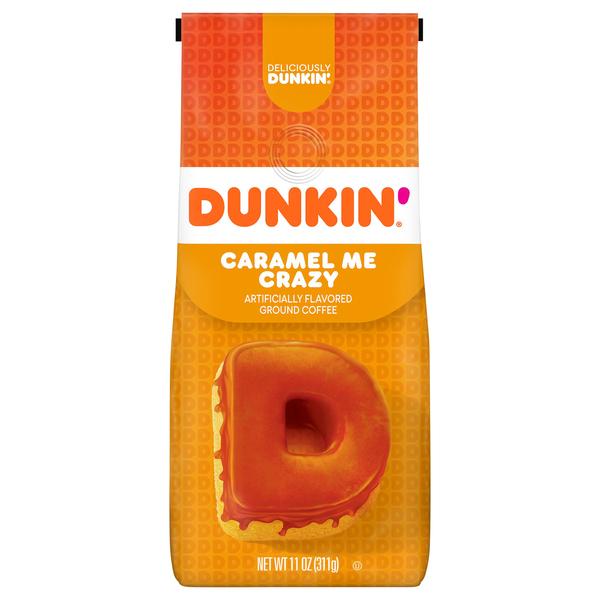 Dunkin Donuts Caramel Me Crazy Ground Coffee 6x11Oz (311.85g)