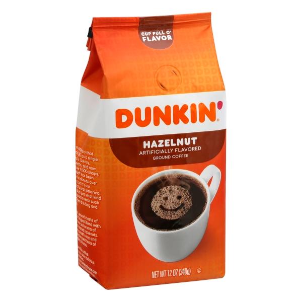 Dunkin Donuts Hazelnut Ground Coffee 6x12Oz (340.19g)