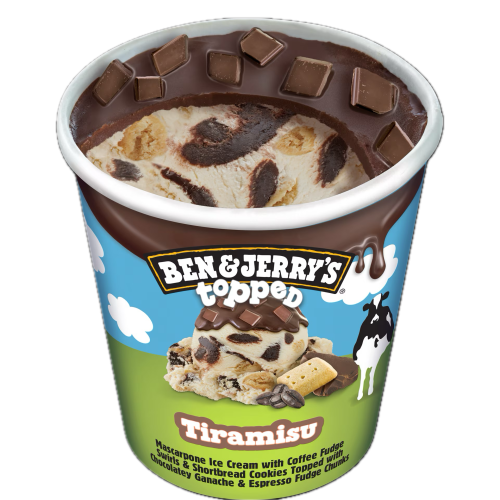 Ben & Jerry's Topped Tiramisu Ice Cream 8x16Oz (473ml)