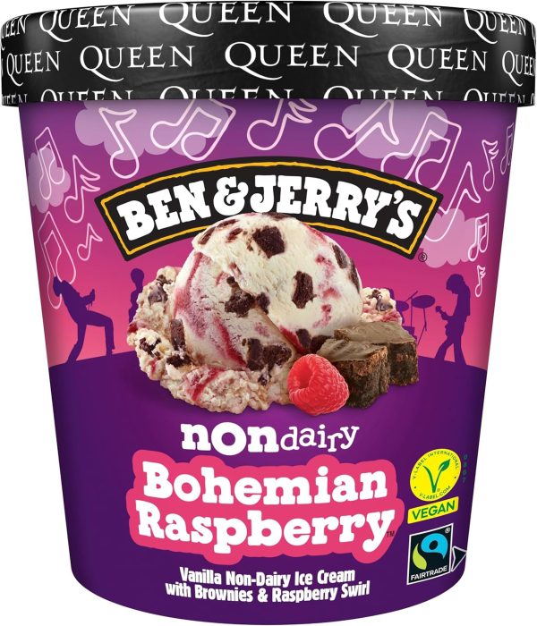 Ben & Jerry UK Non-Dairy Bohemian Raspberry Ice Cream 8x465ml