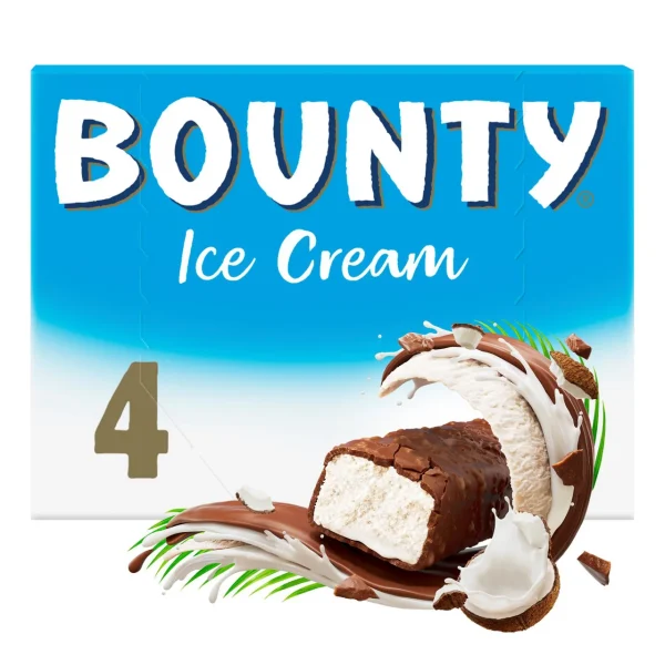 Bounty Ice Cream Bars 4MPK 8x45.6g