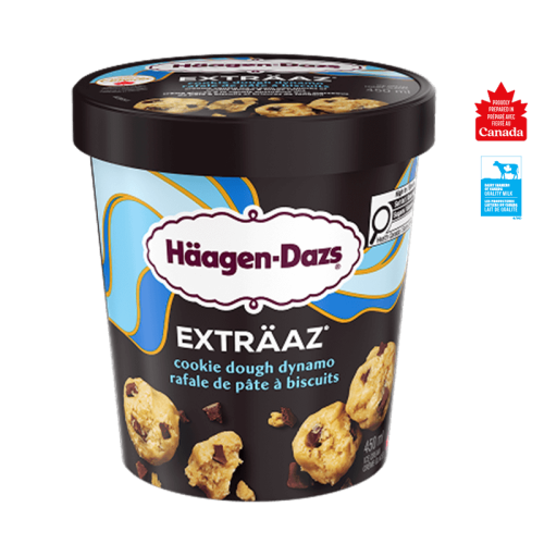 Haagen-Dazs Extraaz Cookie Dough Dynamo Ice Cream 8x450ml