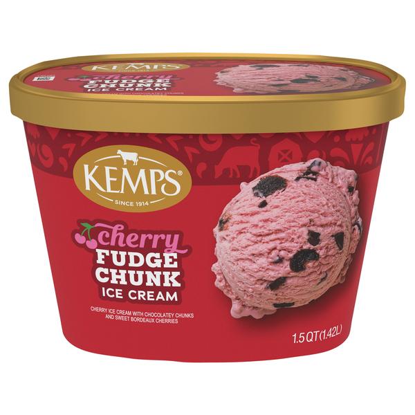Kemp's Cherry Fudge Chunk Ice Cream 3x1.4L