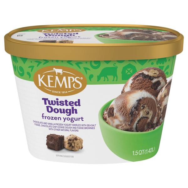 Kemps Twisted Dough Frozen Yoghurt 3x48Oz (1.4L)