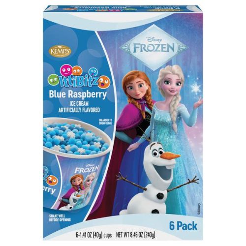 Kemps Ittibitz Blue Raspberry Disney Frozen Ice Cream 6MPK 4x8.46Oz (240g)