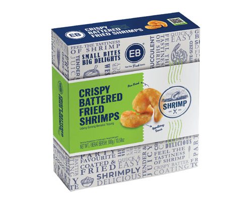 EB Crispy Battered Fried Shrimps Frozen 9x300g