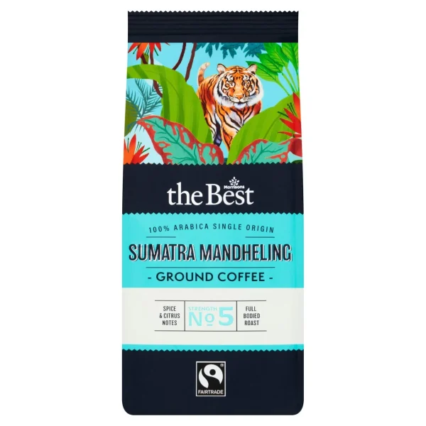 Morrisons The Best Sumatran Mandheling Roasted Ground Coffee 6x227g
