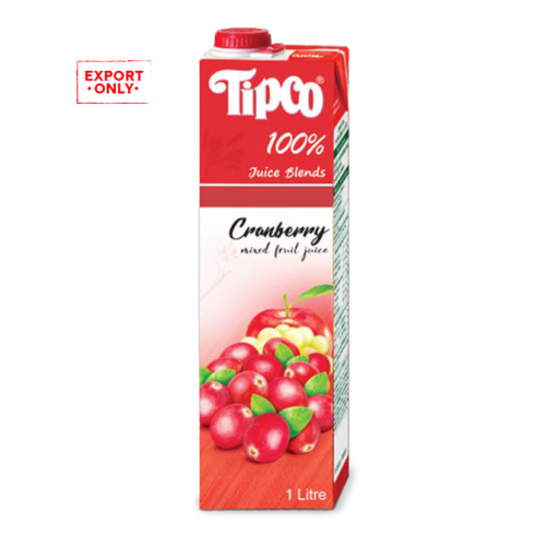 Tipco 100% Cranberry with Mixed Fruit Juice 12x1L