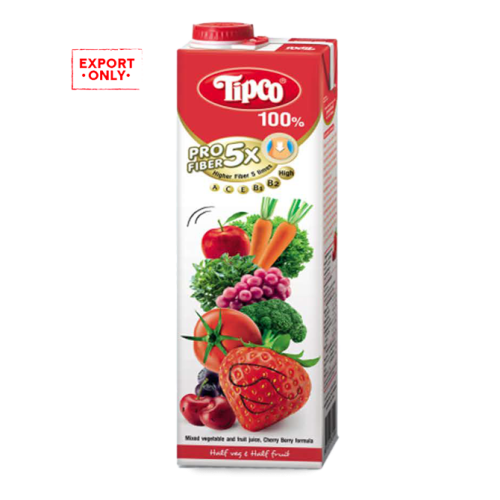 Tipco 100% Profiber Cherry Berry Juice 12x1L