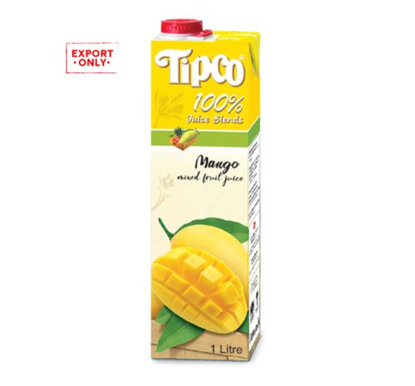 Tipco 100% Mango & Mixed Fruit Juice 12x1L