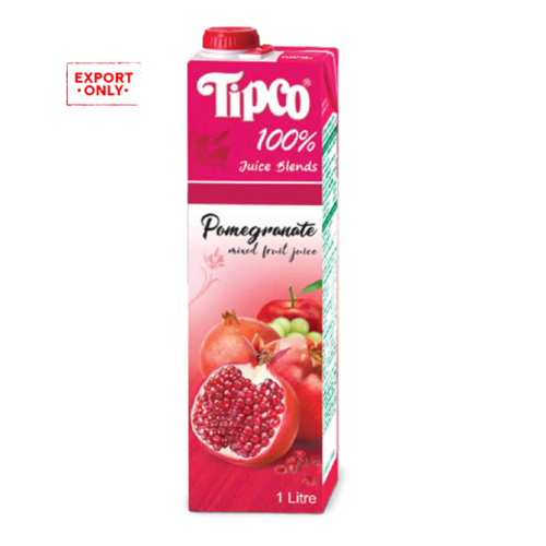 Tipco 100% Pomegranate & Mixed Fruit Juice 12x1L
