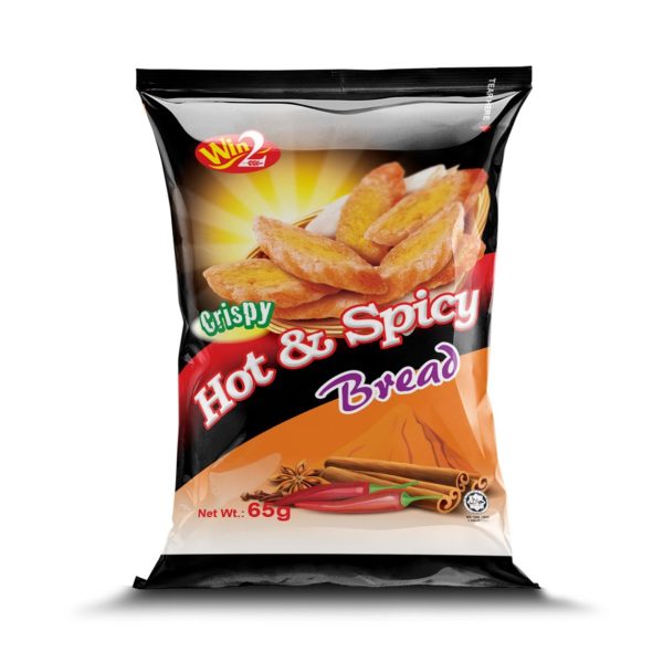 Win2 Crispy Hot & Spicy Bread 24x65g